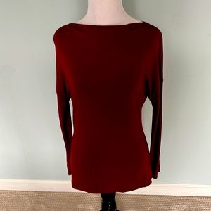 Club Monaco XS long sleeved burgundy top